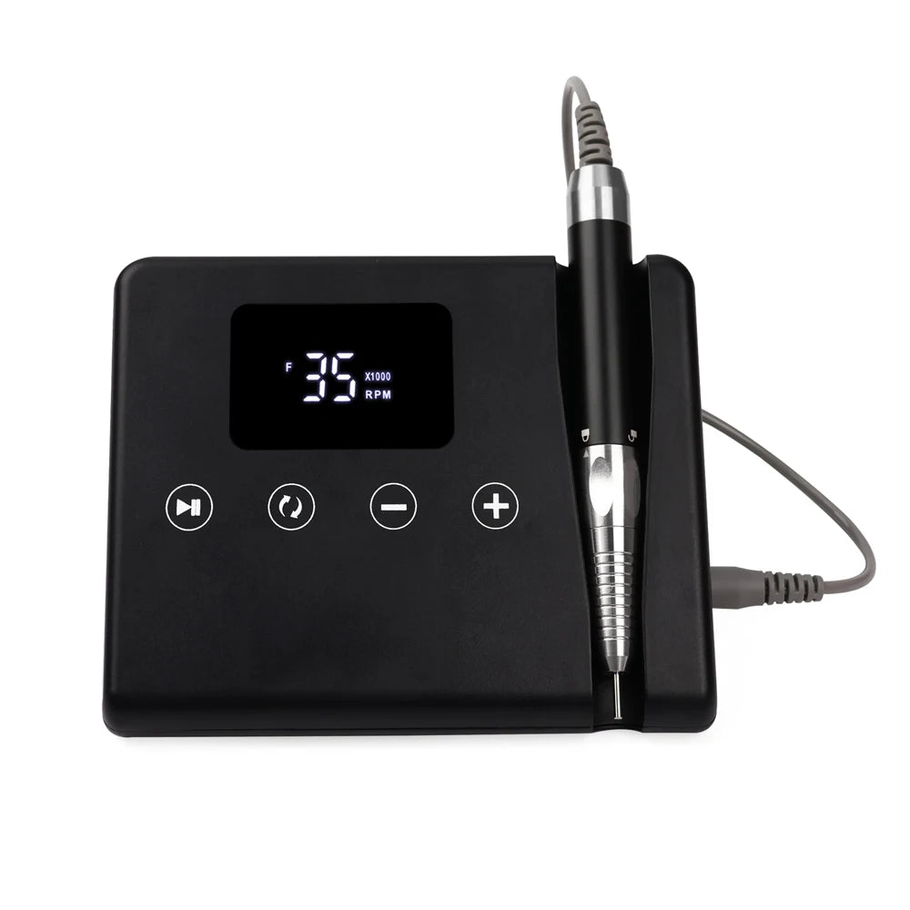Plug in Desktop 85W Brushless Professional 35000rpm Unique Telephone Design Light Weight Salon Use Nail Drill with Touch Button