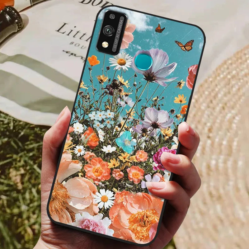 For Honor 9x lite Case Wolf Cartoon Silicon Soft TPU Back Cover For Huawei Honor 9X lite Phone Cases Honor9x Lite Fundas Coque