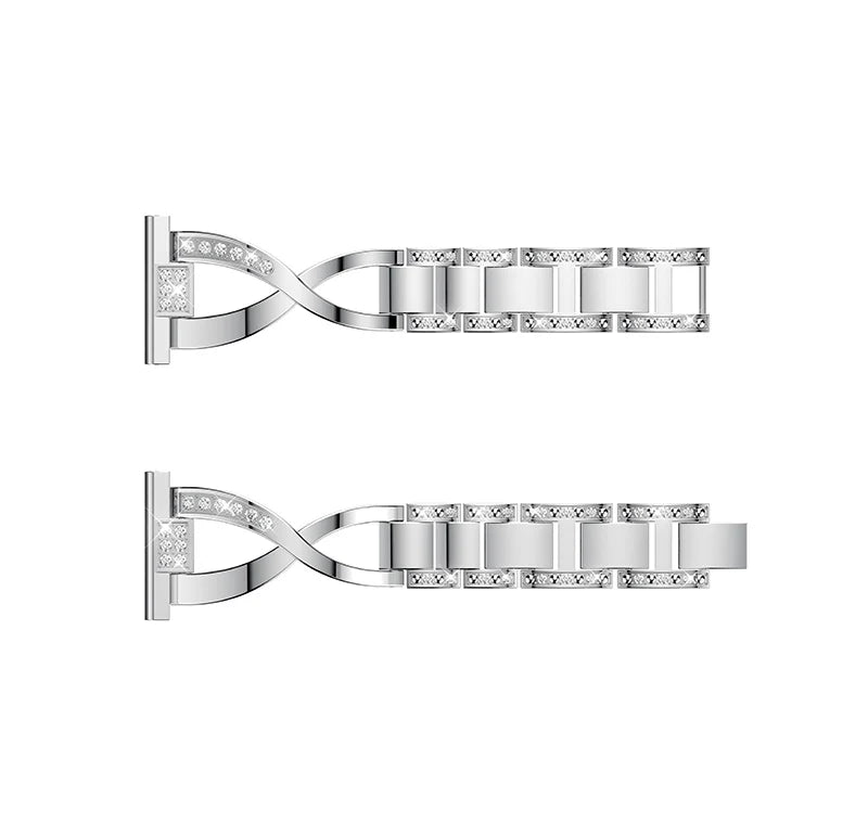 20mm 22mm Luxury Stainless steel Straps for samsung galaxy watch 3 41mm Rhinestone Band for samsung galaxy watch 3 45mm bracelet