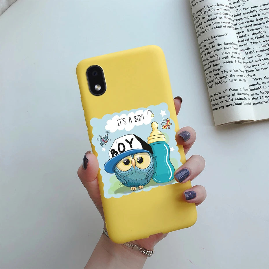 For Samsung Galaxy A01 core Cases Silicon Back Cover Soft Sunflower Phone Case For Samsung A01 core SM-A013 a 01 m01 Core Case