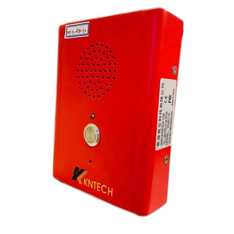 KNTECH Industrial Grade Emergency Intercom KNZD-13 Robust One-Button Hands-Free Corded Telephone Made of Cold-Rolled Steel