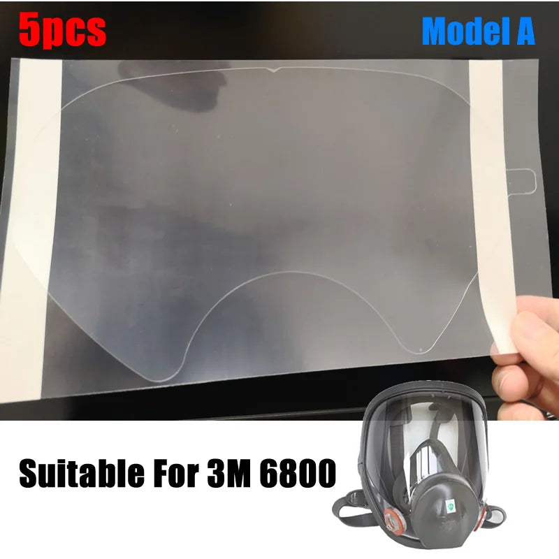 5-10pcs Protective Film For 6800 Mask Gas Respirator Window Screen Protector Sticker For 6800 Full Face Mask Accessories