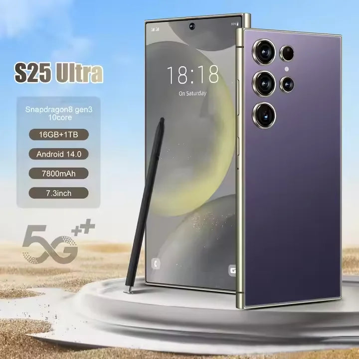 OEMODM 2025 Original S25 Ultra Callphone Celular 7 Inches 16GB+1TB  Telephone 5G Smartphone Unlock Android 14.0 Mobile Phones