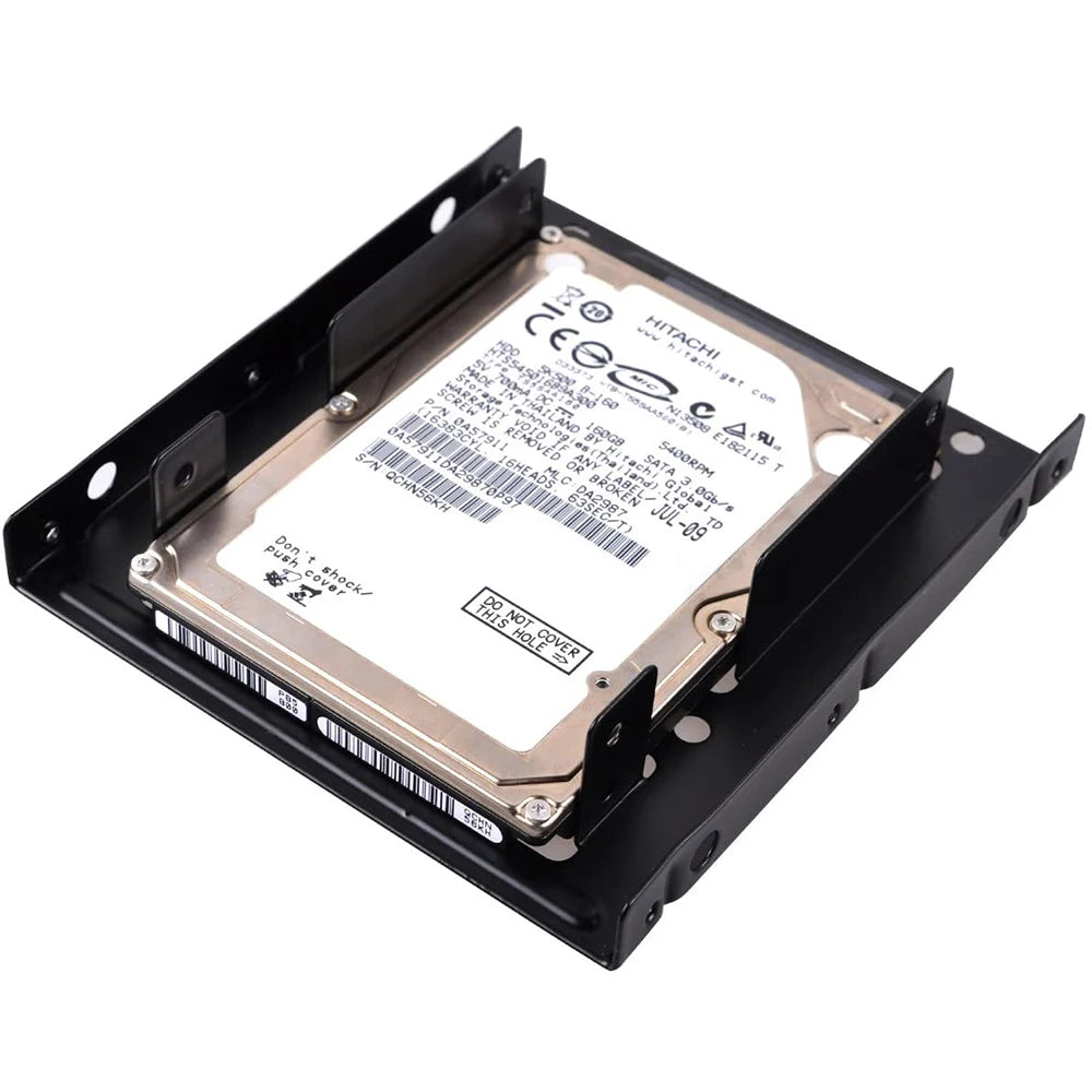 SSD Mounting Bracket Adapter 2.5 to 3.5 inch SSD Mounting Kit with SATA Cable and SATA Power Cable