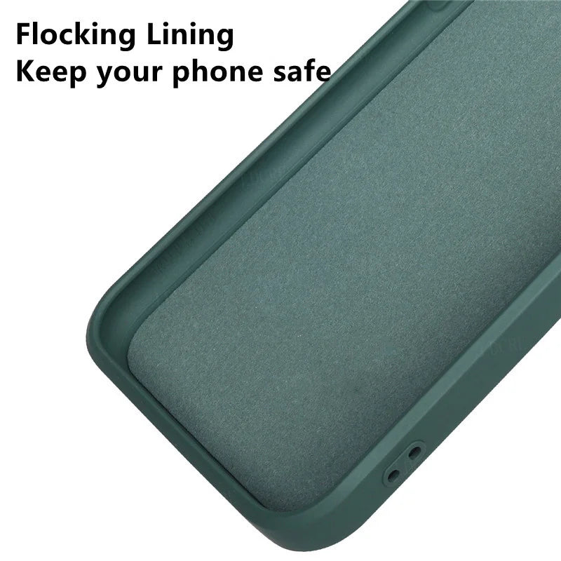 For Cover Xiaomi Redmi Note 12S Case Redmi Note 12S Capas Back Liquid Silicone Soft TPU Fundas Redmi Note 10 11 12 Pro Plus 12S