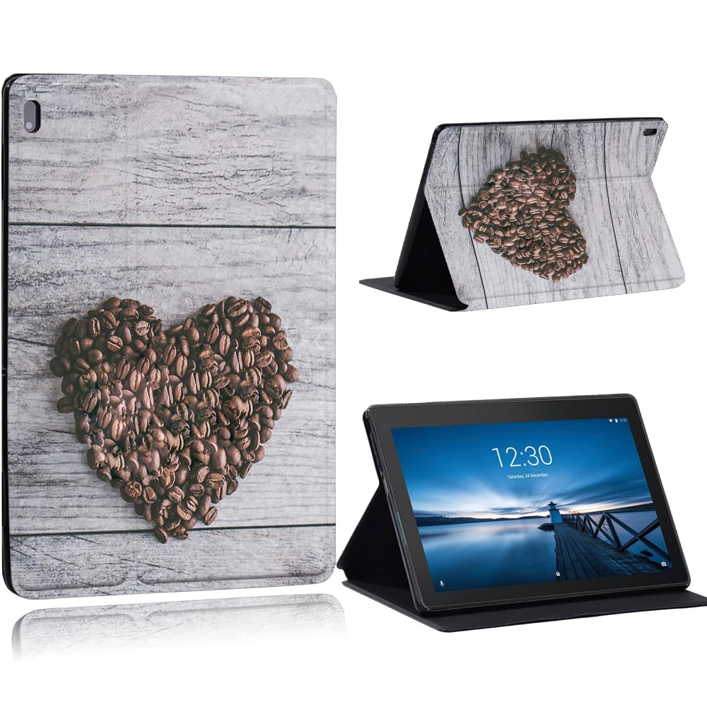 Case for Funda Tablet Lenovo Tab E10 10.1"/Tab M10 10.1"/Smart Tab M10 FHD Plus 10.3" TB-X606F M7 M8 TB-8505 Stand Tablet Cover