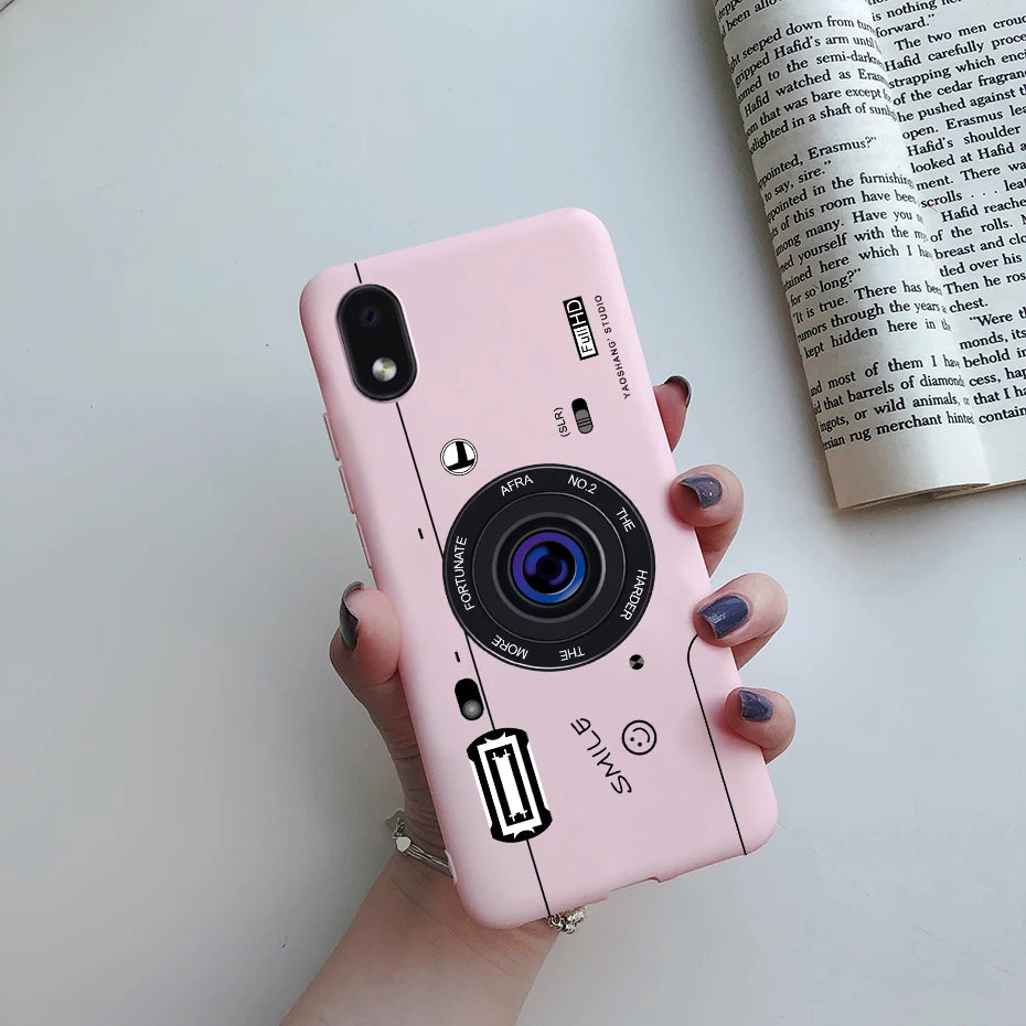 For Samsung Galaxy A01 core Cases Silicon Back Cover Soft Sunflower Phone Case For Samsung A01 core SM-A013 a 01 m01 Core Case