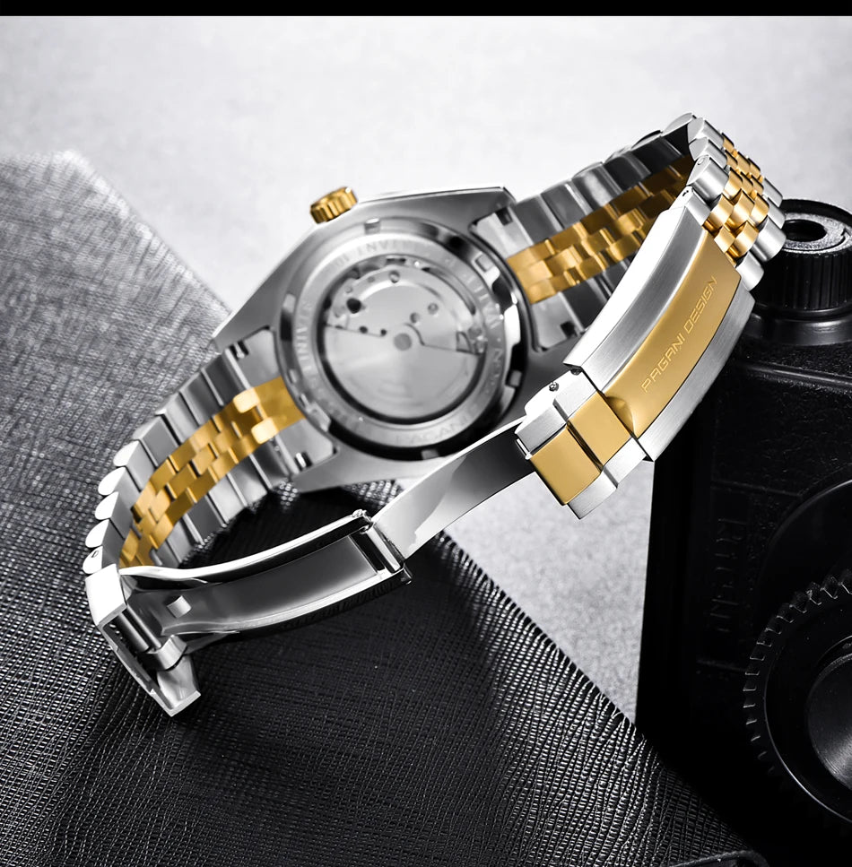 2025 PAGANI DESIGN 42MM Men Mechanical Watches Luxurious Business Automatic Watch 100M Waterproof Stainless Steel Watch for Men