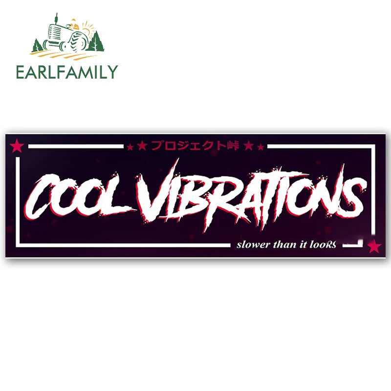 EARLFAMILY 13cm Anime Slap Car Accessories Stickers Campervan Decal Car Refrigerators Vinyl Motorcycle Sunscreen Decals Decor
