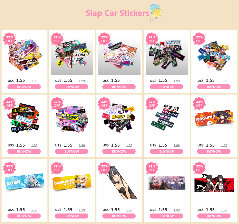 EARLFAMILY 13cm Anime Slap Car Accessories Stickers Campervan Decal Car Refrigerators Vinyl Motorcycle Sunscreen Decals Decor