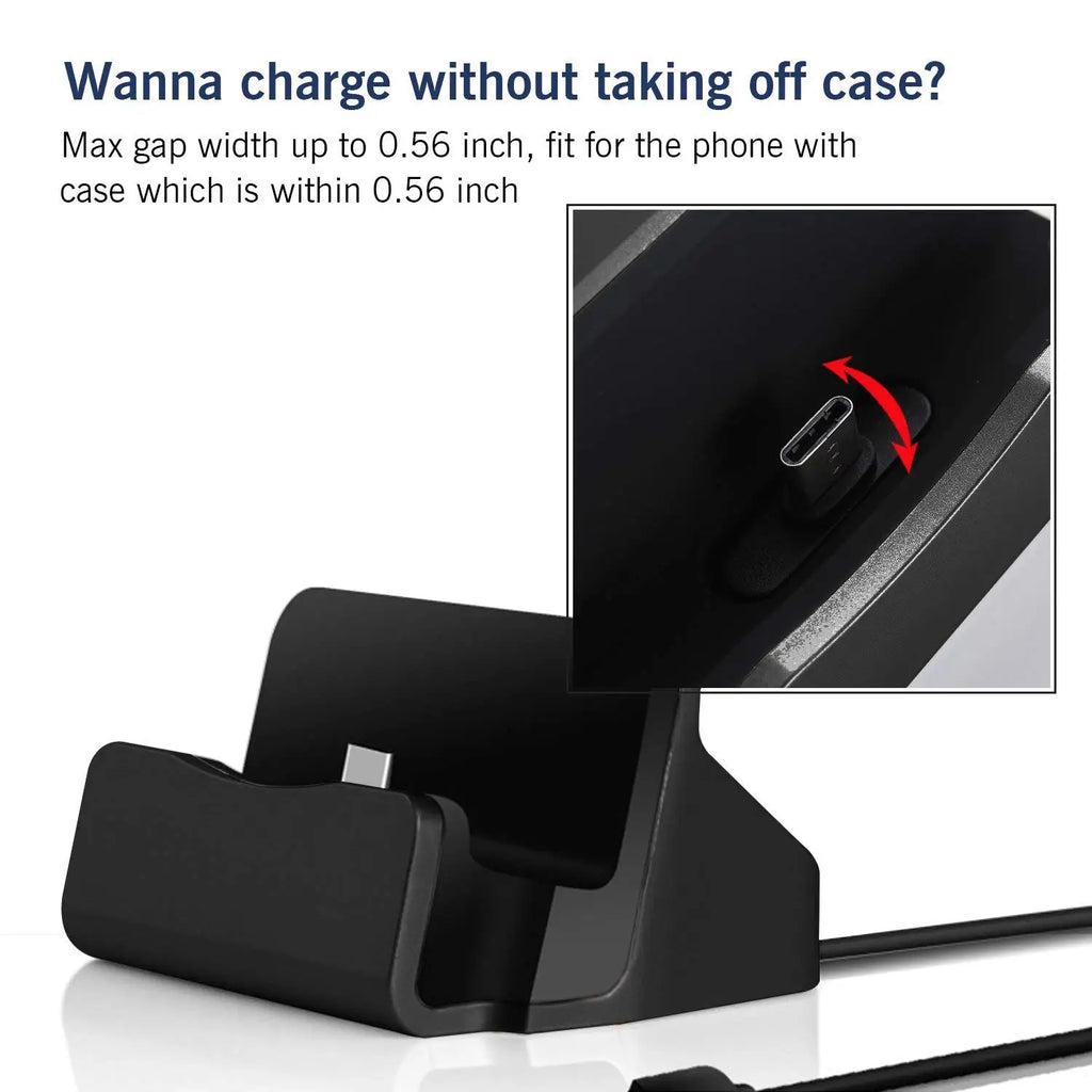 2-in-1 USB Cable Data Phone Charger Dock Stand Station Charging For Samsung Galaxy S10 S9 S8 Plus Note 10 Docking Desktop Cradle