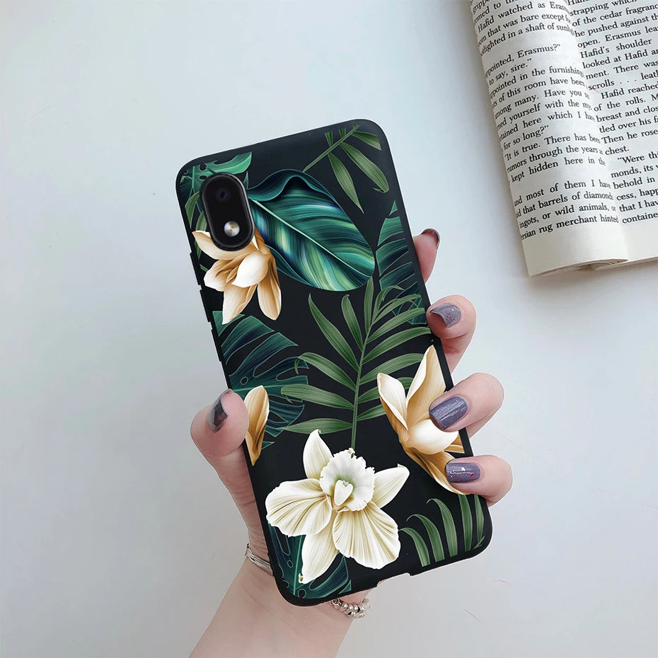 For Samsung Galaxy A01 core Cases Silicon Back Cover Soft Sunflower Phone Case For Samsung A01 core SM-A013 a 01 m01 Core Case