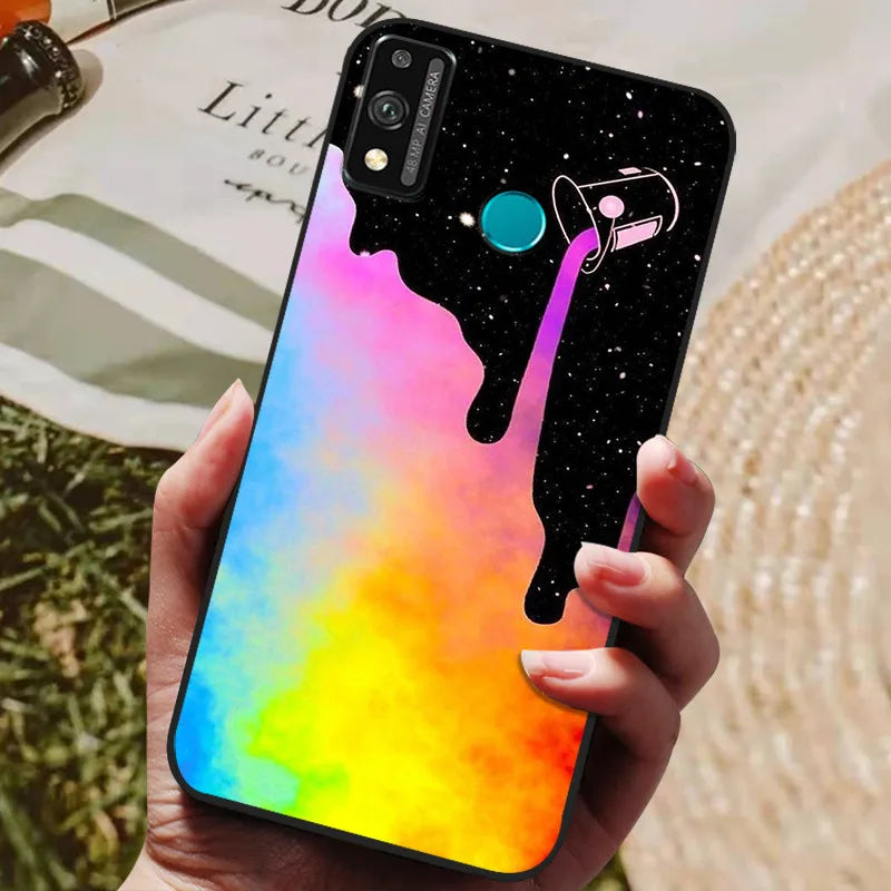 For Honor 9x lite Case Wolf Cartoon Silicon Soft TPU Back Cover For Huawei Honor 9X lite Phone Cases Honor9x Lite Fundas Coque