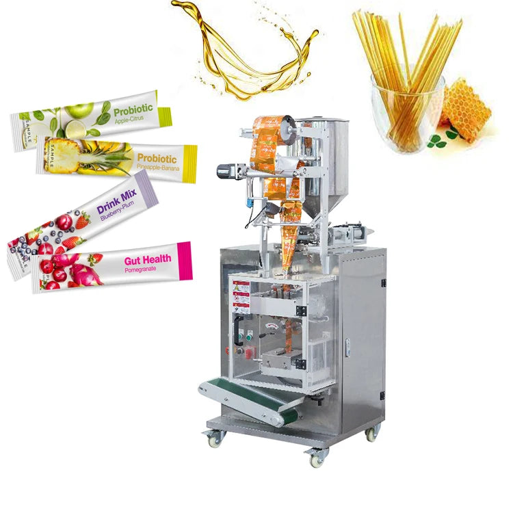Automatic Honey Liquid Sachet Filling Packaging Machine Good Price Shaped Bag Stick Packing for Food Film and Pouch Type Wrap