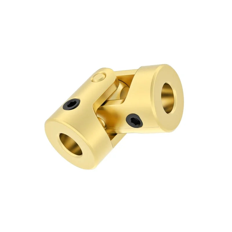GKTOOLS Mini Coupling Brass Universal Joint 3mmx3mm Diameter 7mm Length 13mm Model Ship Coupler Gimbal