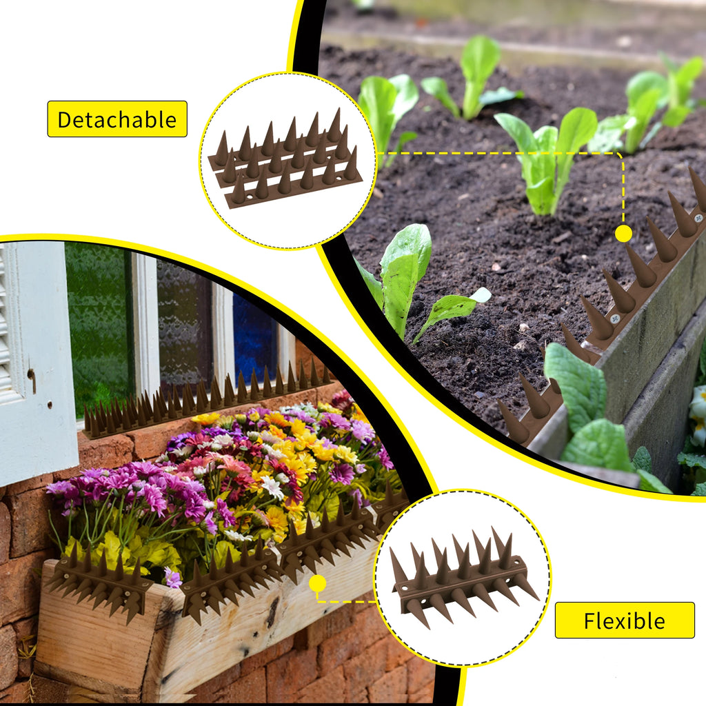 Plastic Bird Spikes for Pest Control 12 Pack 20 Pack Bird Deterrent Spikes Safe  Effective Anti Roosting Spikes
