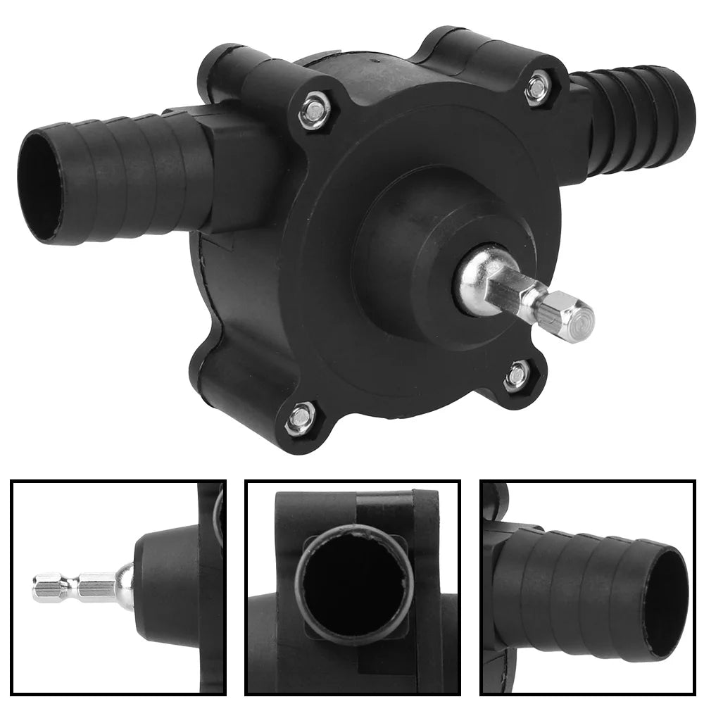 Electric Drill Pump Home Garden Outdoor Tool Portable Mini Hand Self-priming Liquid Transfer Pumps Diesel Oil Fluid Water Pump