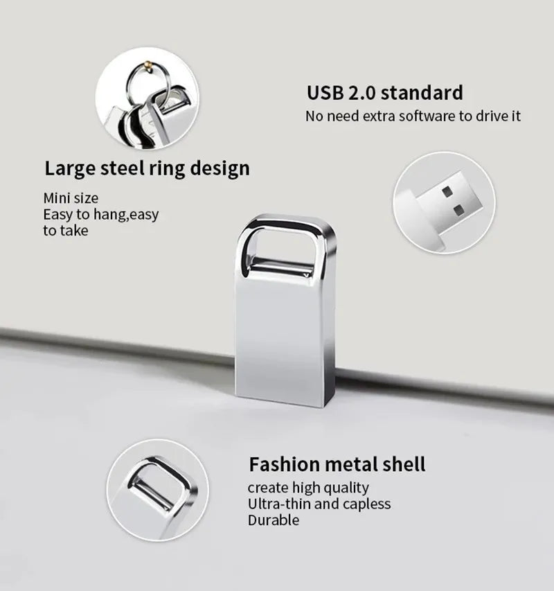 10PCS Mini USB Flash Drives Business Gifts Memory Stick 4GB 8GB Custom logo Pen Drive 16GB 32GB 64GB Waterproof Storage Devices
