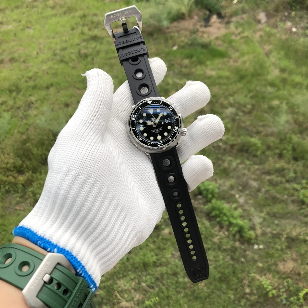 STEELDIVE Automatic Watch Strap Replacement Watch bands Automatic Watch 22mm Bracelets Blue Dive Watches Strap 20/22mm