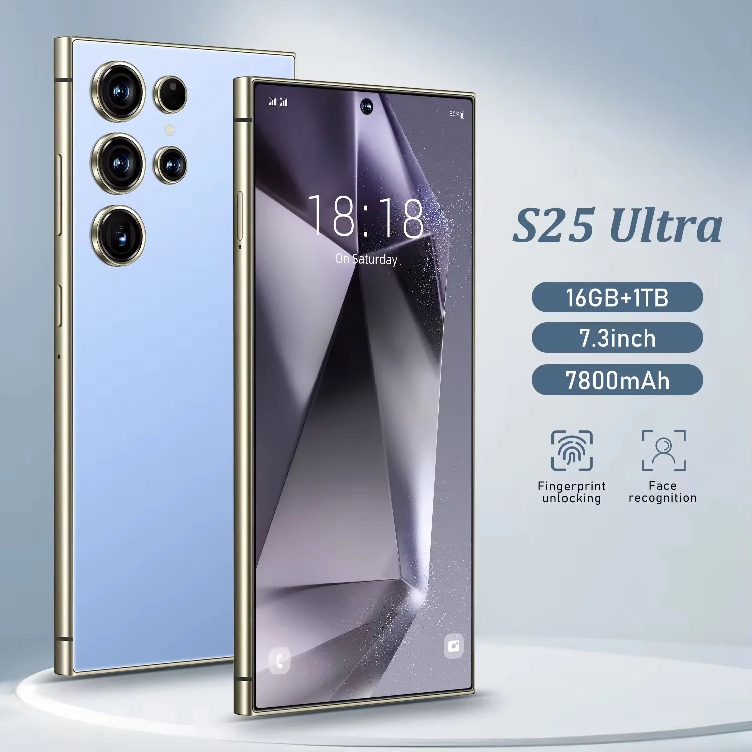 Hot Selling S25 U+L TRA Unlocked Game Cellphones 16GB+1TB Original Telephone Smartphone