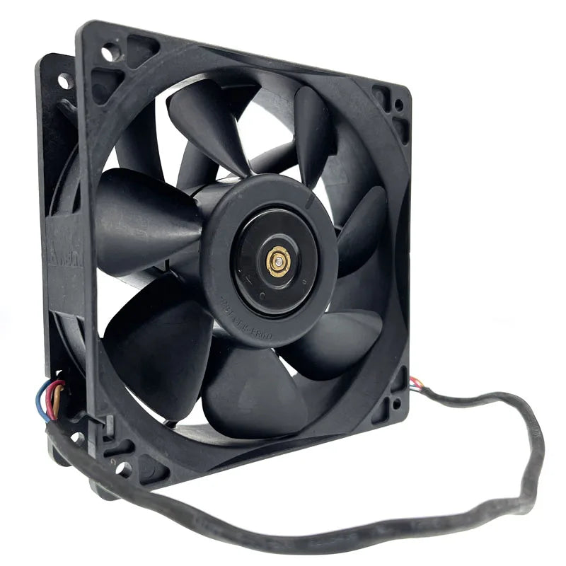 Original Delta QFR1212GHE,High Speed Bitcoin GPU Miner Mining Cooling Fan 120X120X38mm DC 12V 6000RPM Dual Ball Bearing PWM 4P
