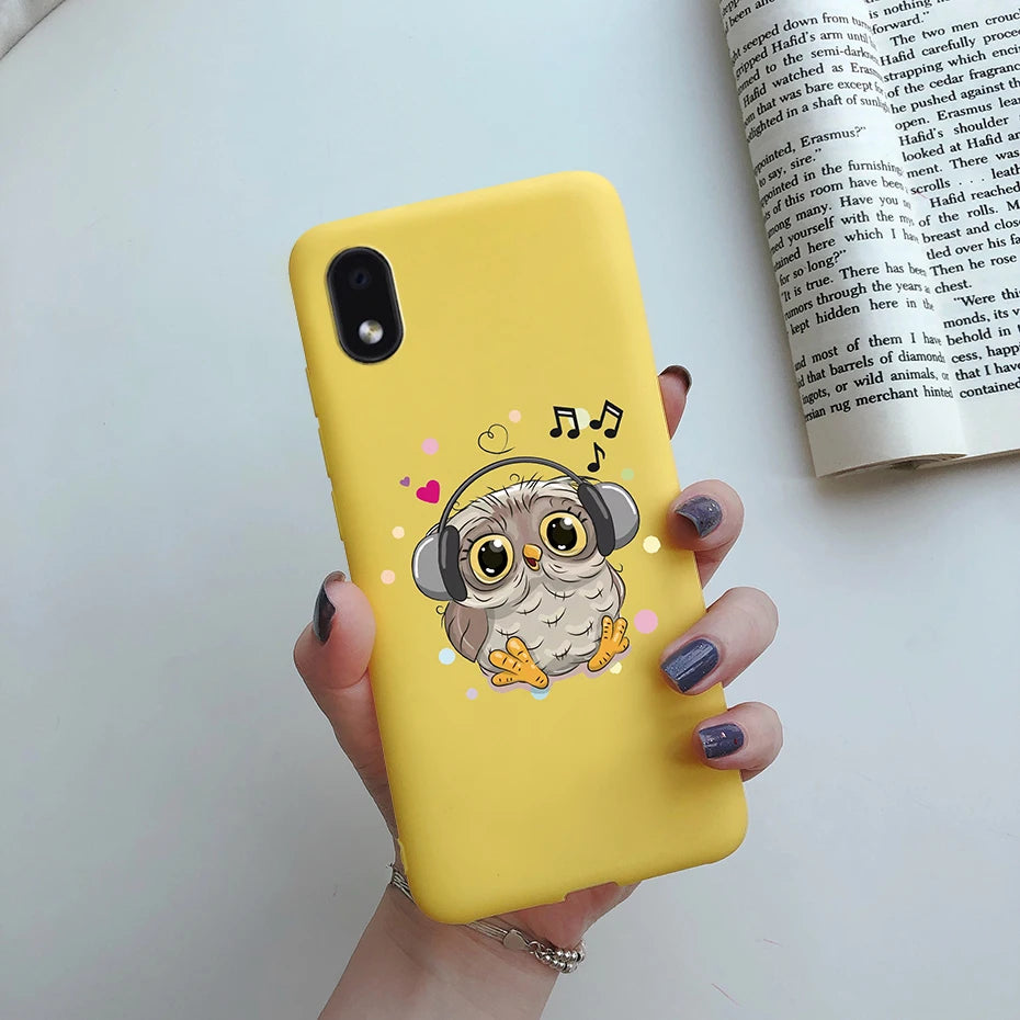 For Samsung Galaxy A01 core Cases Silicon Back Cover Soft Sunflower Phone Case For Samsung A01 core SM-A013 a 01 m01 Core Case