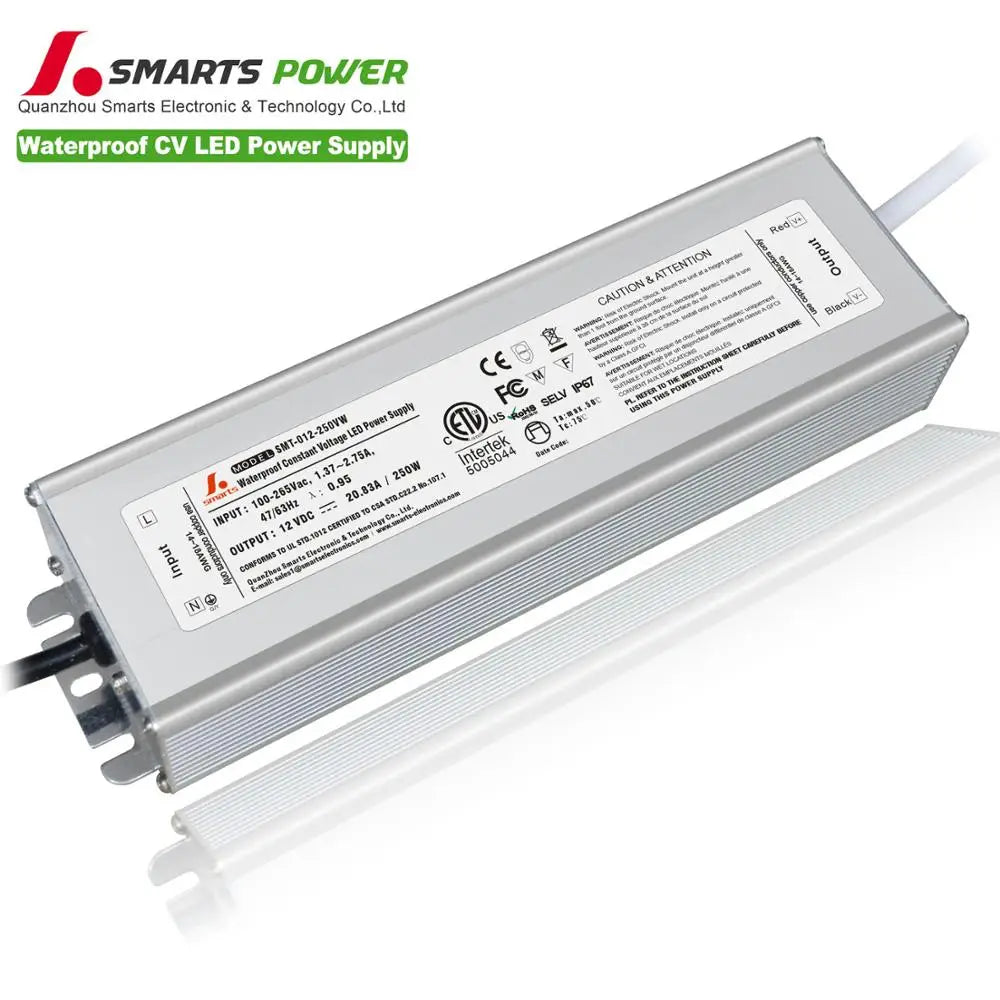IP67 Waterproof Electronic Led Driver 250watt 12volt 20amp Power Supply