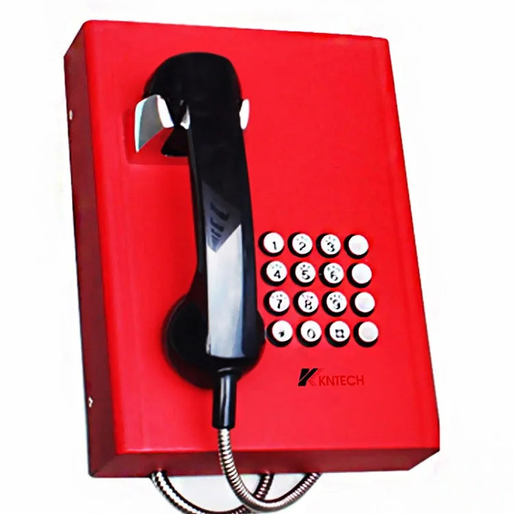 KNTECH Industrial Grade Emergency Intercom KNZD-13 Robust One-Button Hands-Free Corded Telephone Made of Cold-Rolled Steel