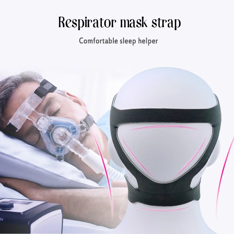 Dedicated Headgear for CPAP Masks Elastic Fiber Anti-snoring Headband Universal Nasal Mask Head Belt Face Mask Strap for Medical