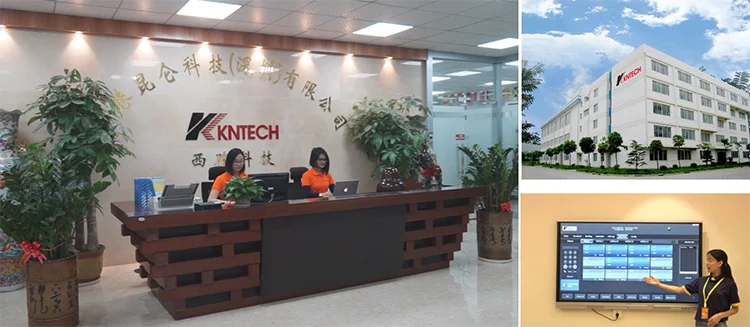 KNTECH Industrial Grade Emergency Intercom KNZD-13 Robust One-Button Hands-Free Corded Telephone Made of Cold-Rolled Steel