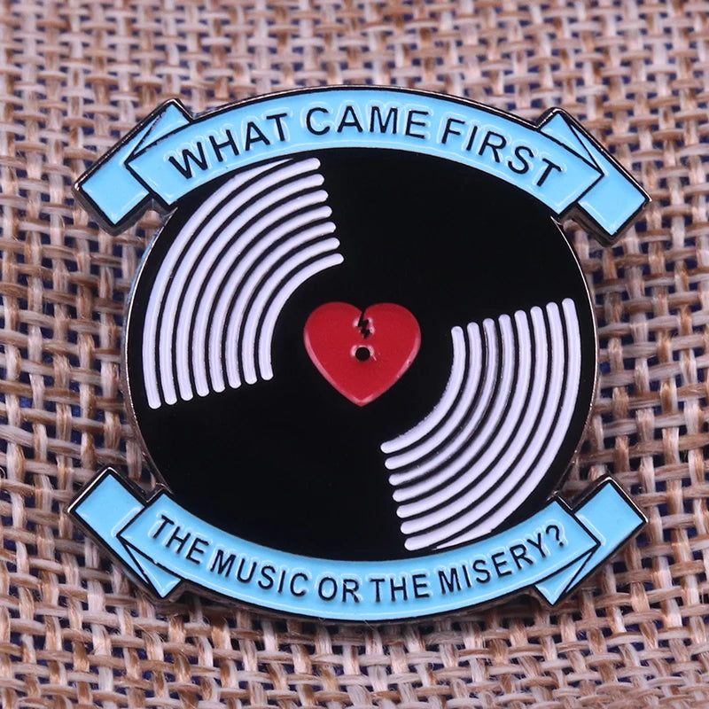 High Fidelity Quote Record Music Nick Hornby - Movie  John Cusack Lapel Pin Badge Enamel pin