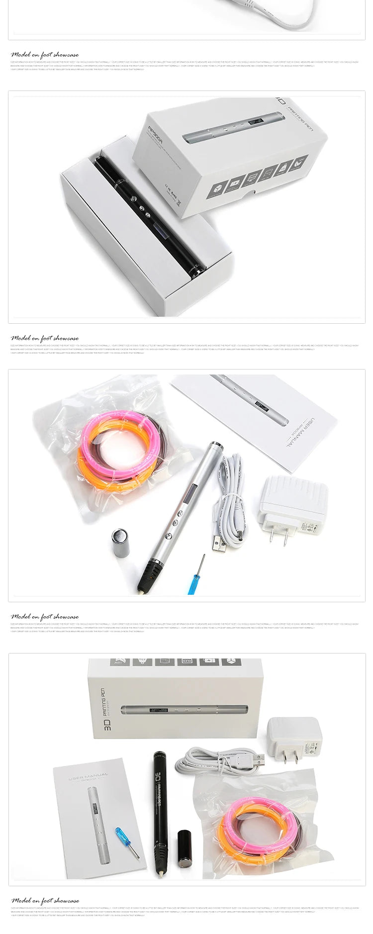 New RP900A 3D Pen slimmest DIY 3D Printing Pen In The World Creative Toy Gift Christmas Presents For Kids