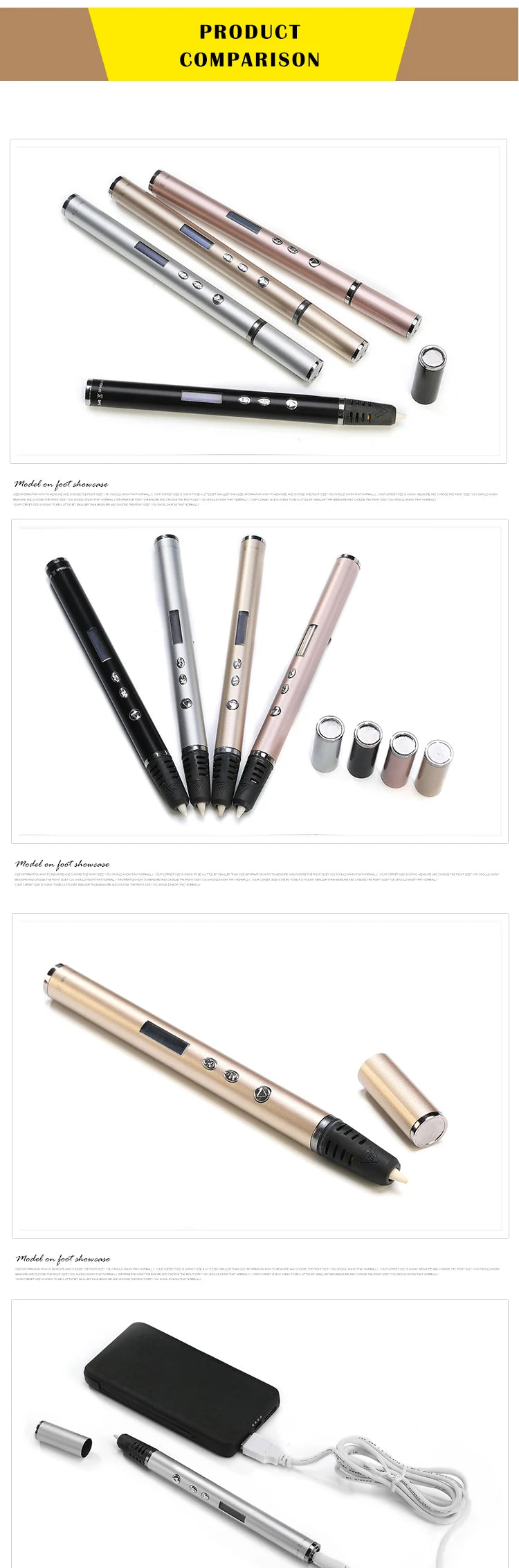 New RP900A 3D Pen slimmest DIY 3D Printing Pen In The World Creative Toy Gift Christmas Presents For Kids