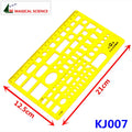 20cm plastic Sanitary ware drawing template Interior design Superior building ruler for students Designers KJ007