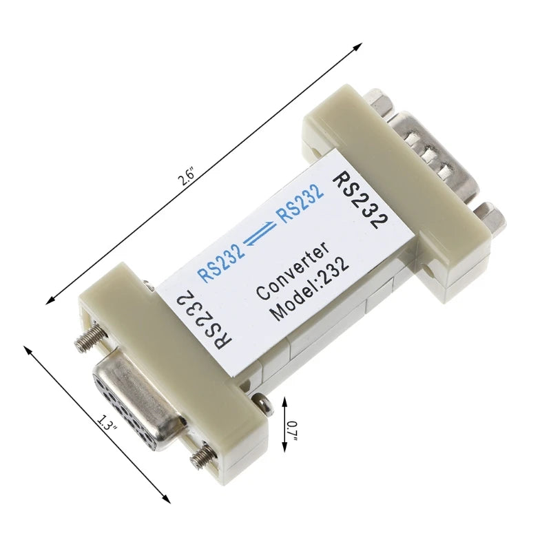 C90C DTECH Port Powered RS232 to RS232 Serial Port Isolator Optic Electric Adapter to Protect PC and RS-232 Device