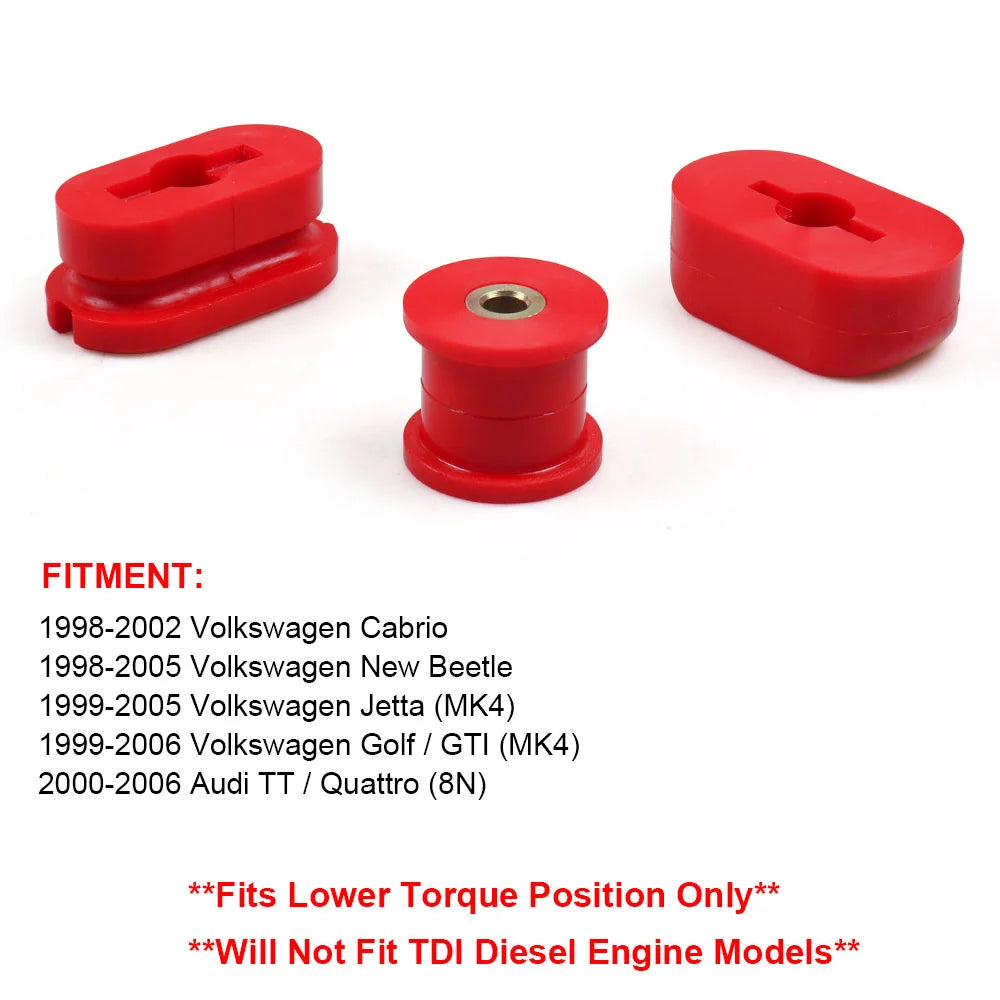 Front Engine Mount Dog Bone Insert For  VW Golf MK4 R32 For Audi A3 S3 TT For Seat Leno Toledo For Skoda Octavia