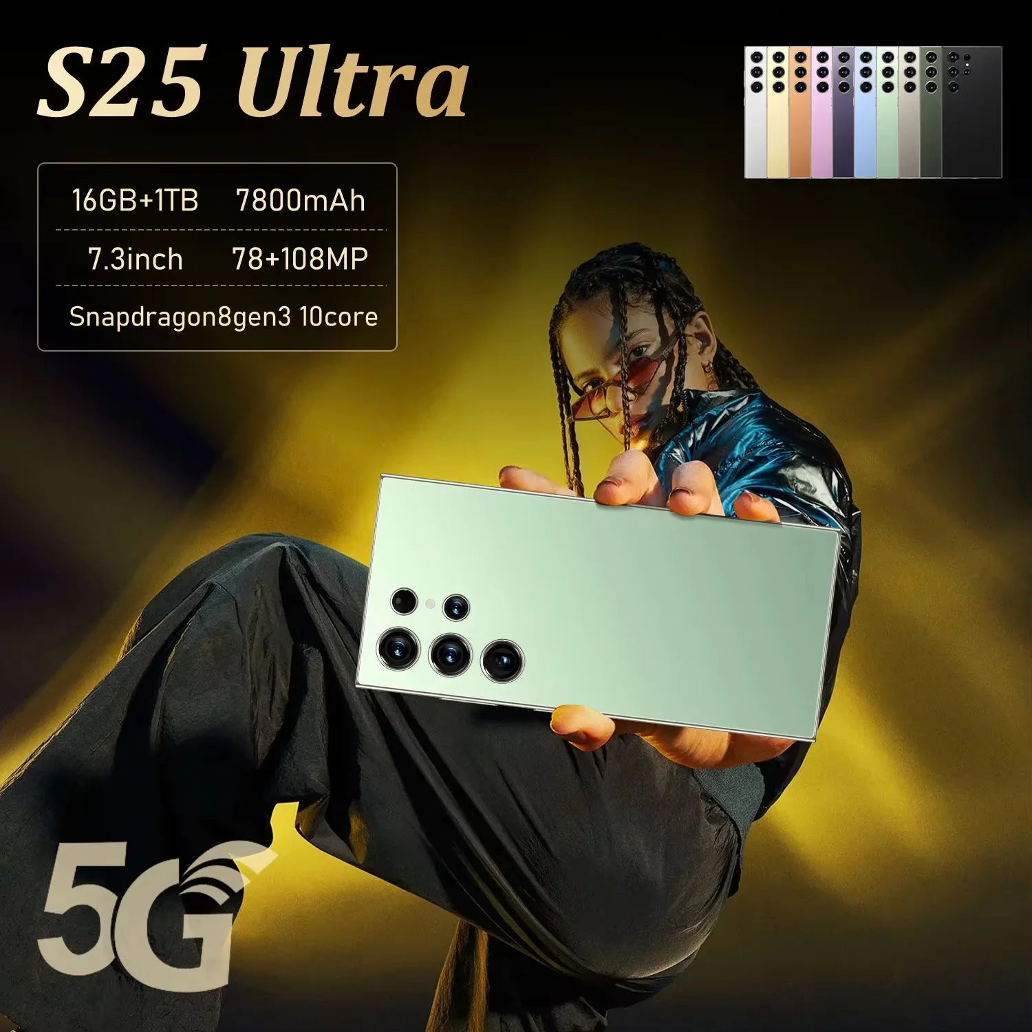 OEMODM 2025 Original S25 Ultra Callphone Celular 7 Inches 16GB+1TB  Telephone 5G Smartphone Unlock Android 14.0 Mobile Phones
