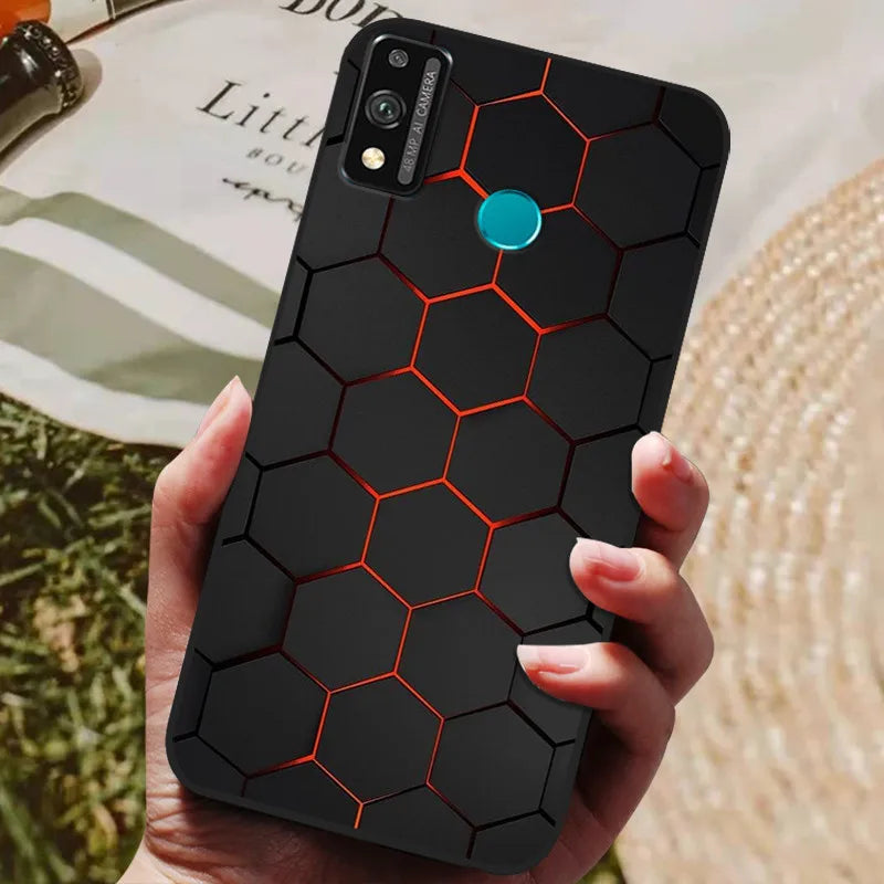 For Honor 9x lite Case Wolf Cartoon Silicon Soft TPU Back Cover For Huawei Honor 9X lite Phone Cases Honor9x Lite Fundas Coque
