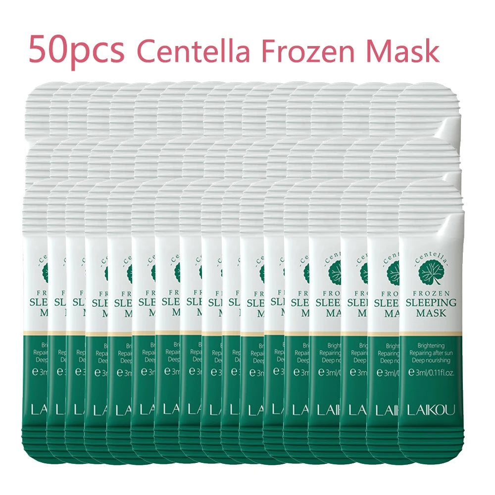 50pcs LAIKOU Sakura Moisturizing Sleeping Face Mask Night Repairing Facial Cream Packs Nourishing Hydrating Smooth Mask for Face