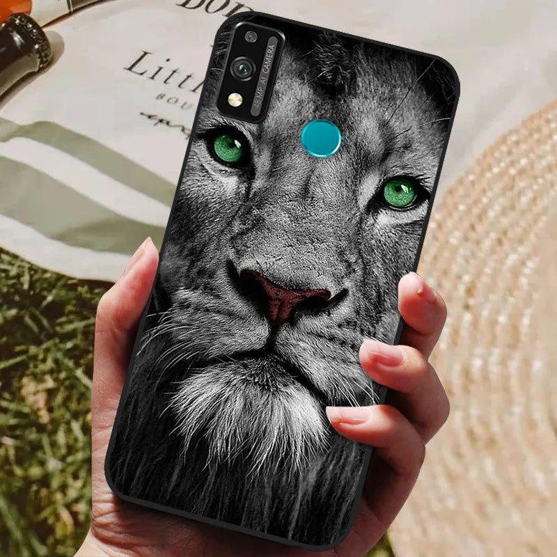 For Honor 9x lite Case Wolf Cartoon Silicon Soft TPU Back Cover For Huawei Honor 9X lite Phone Cases Honor9x Lite Fundas Coque