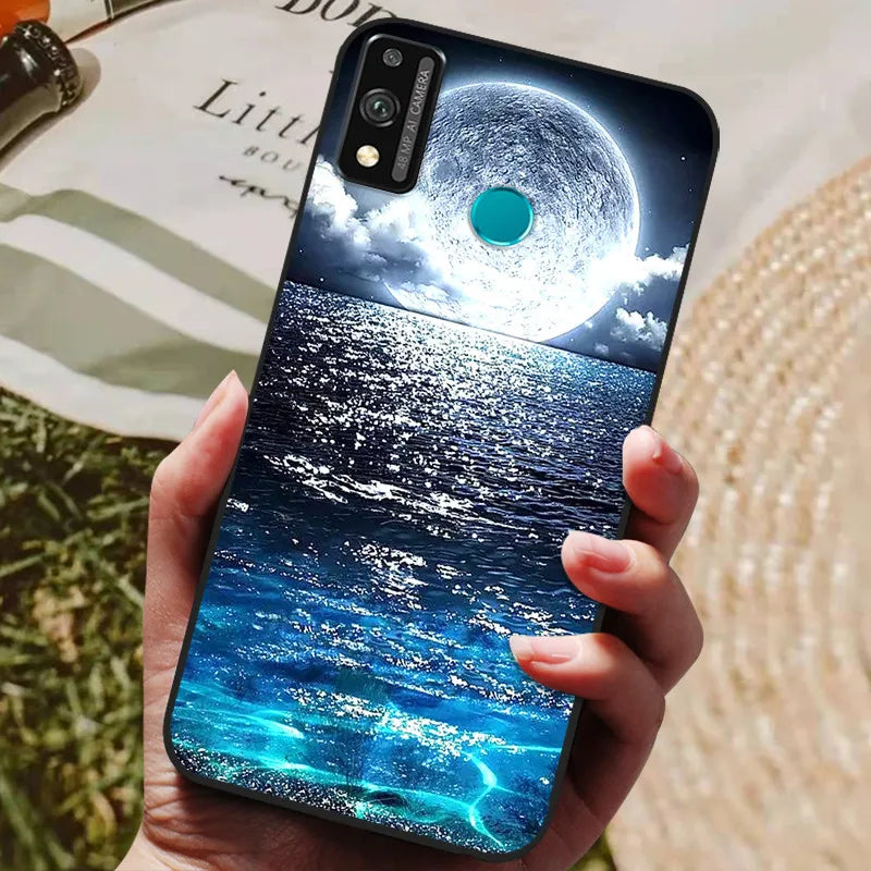 For Honor 9x lite Case Wolf Cartoon Silicon Soft TPU Back Cover For Huawei Honor 9X lite Phone Cases Honor9x Lite Fundas Coque