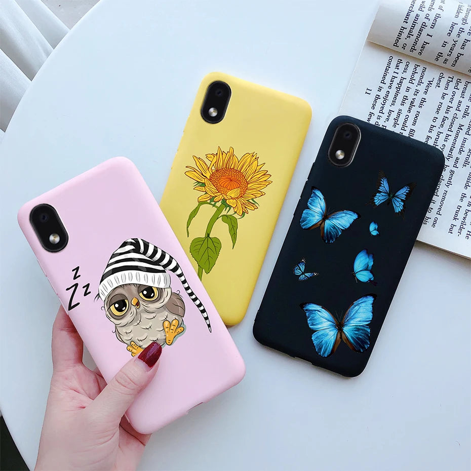 For Samsung Galaxy A01 core Cases Silicon Back Cover Soft Sunflower Phone Case For Samsung A01 core SM-A013 a 01 m01 Core Case