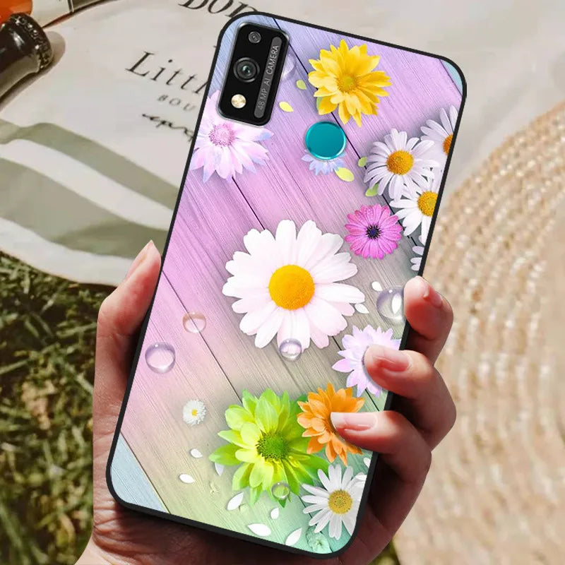 For Honor 9x lite Case Wolf Cartoon Silicon Soft TPU Back Cover For Huawei Honor 9X lite Phone Cases Honor9x Lite Fundas Coque