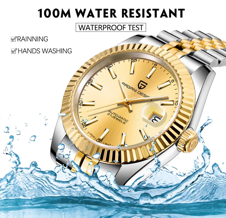 2025 PAGANI DESIGN 42MM Men Mechanical Watches Luxurious Business Automatic Watch 100M Waterproof Stainless Steel Watch for Men