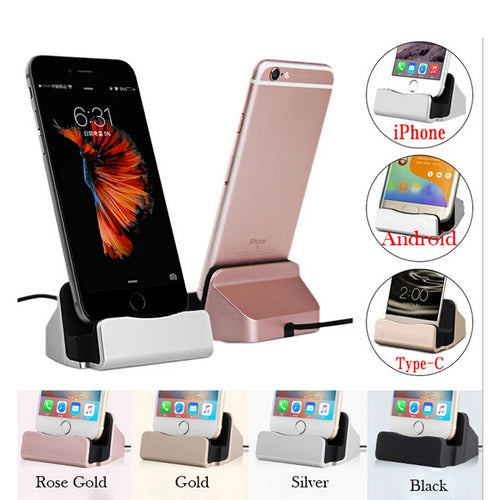 2-in-1 USB Cable Data Phone Charger Dock Stand Station Charging For Samsung Galaxy S10 S9 S8 Plus Note 10 Docking Desktop Cradle