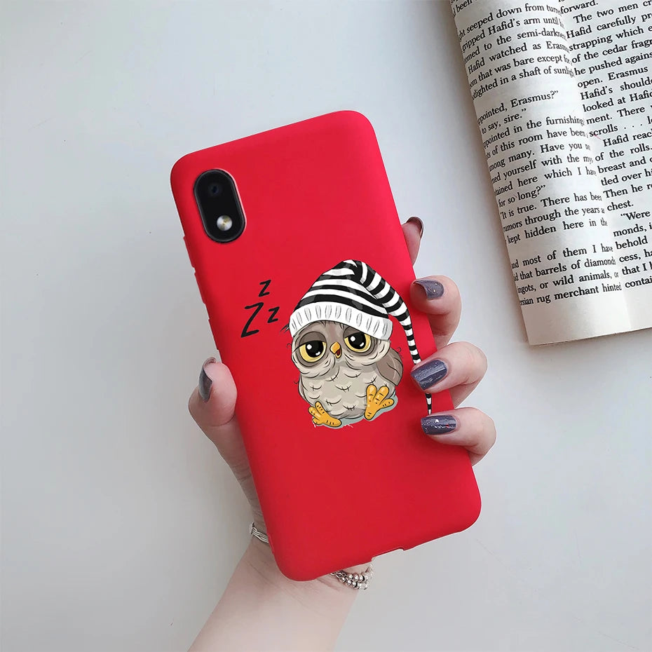 For Samsung Galaxy A01 core Cases Silicon Back Cover Soft Sunflower Phone Case For Samsung A01 core SM-A013 a 01 m01 Core Case