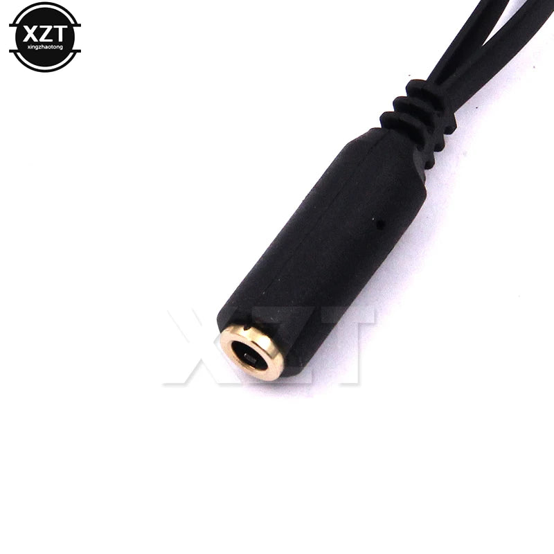 3.5mm Headphone extension Cable Female to Dual Male Jack adapter mic Earphone Audio Splitter Connector Cord for phone Computer