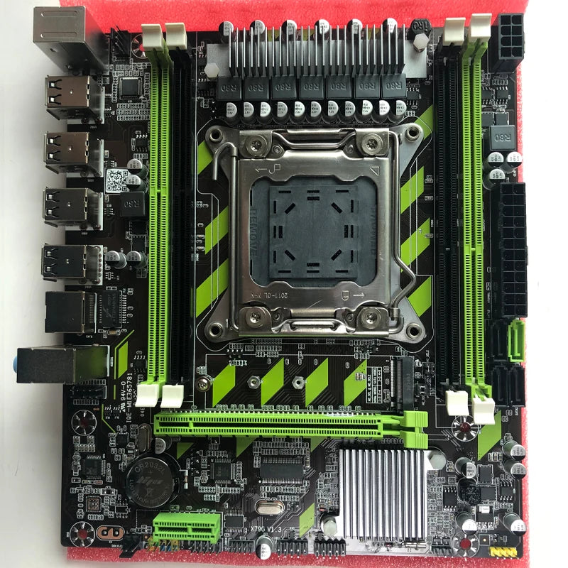 Atermiter X79G  X79 Motherboard LGA 2011 USB2.0 SATA3 Support REG ECC Memory And Xeon E5 Processor 4DDR3  PCI-E NVME M.2