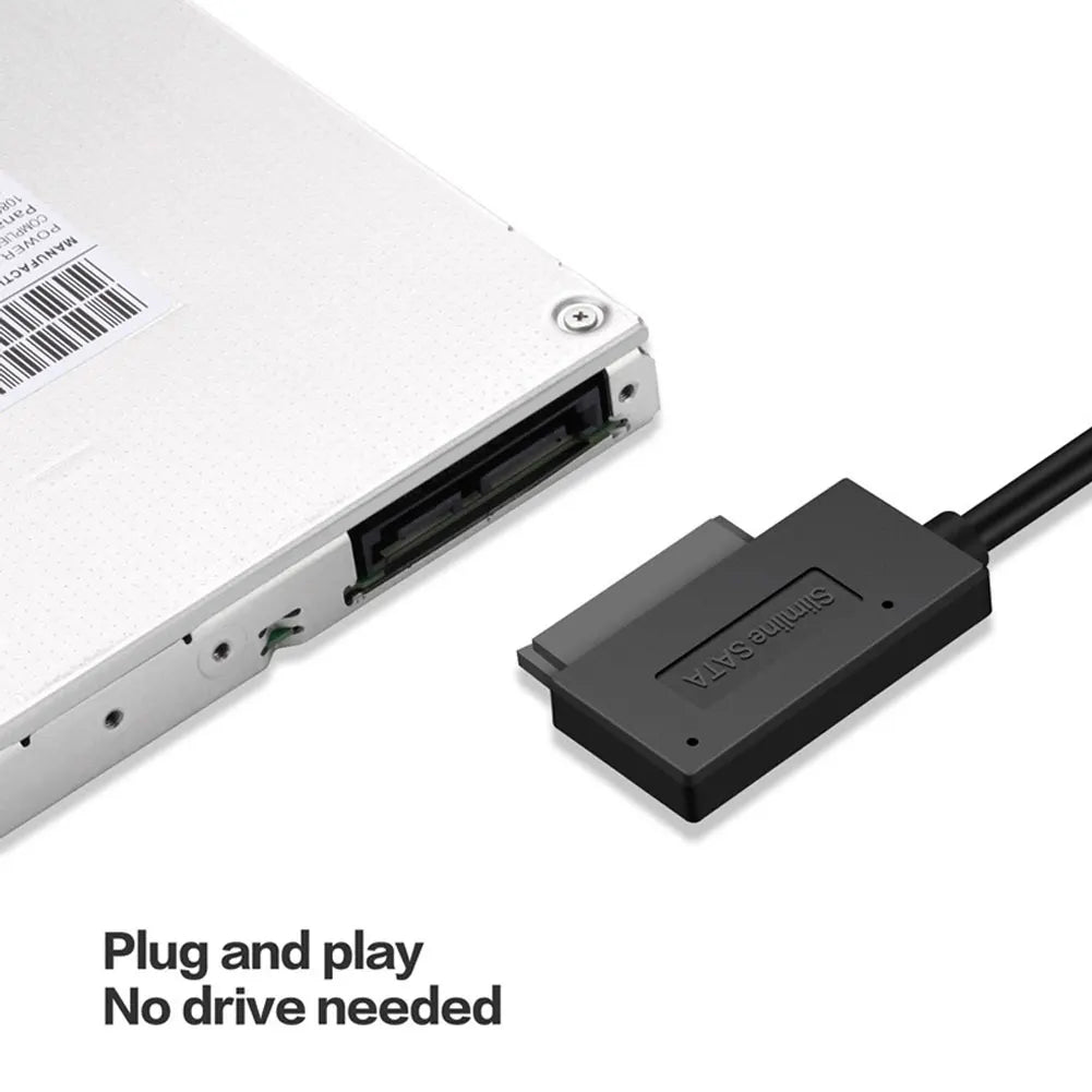 USB3.0 to Mini Sata II 7+6 13Pin Adapter SATA Converter Cable for Laptop CD/DVD ROM Slimline Drive USB 3.0 SATA Hard Drive Cable