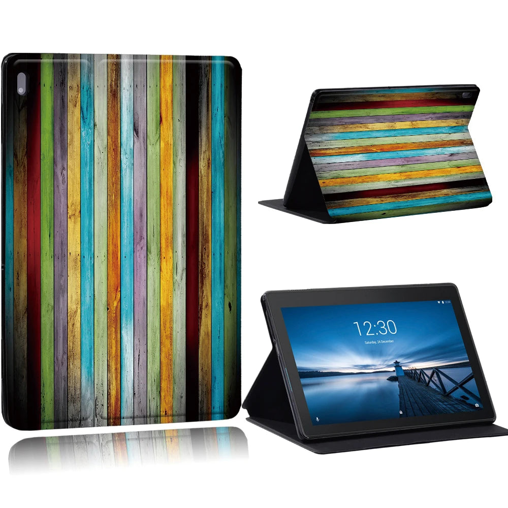 Case for Funda Tablet Lenovo Tab E10 10.1"/Tab M10 10.1"/Smart Tab M10 FHD Plus 10.3" TB-X606F M7 M8 TB-8505 Stand Tablet Cover